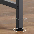 Table console moderne, table de canapé de style industriel de 100 cm pour derrière le canapé, l'entrée ou le couloir, cadre en métal robuste avec plateau en bois, design peu encombrant