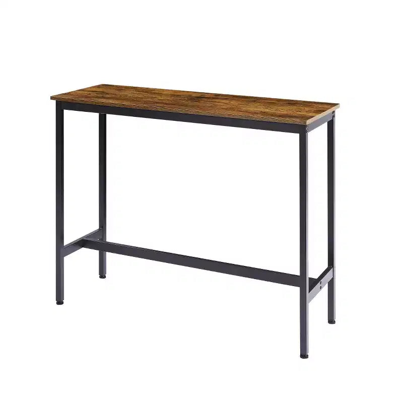 Ensemble de 3 pièces pour table à manger à hauteur de comptoir industrielle avec 2 tabourets à hauteur de comptoir en PU, pour cuisine ou bar à la maison peu encombrant - Panipeachy
