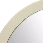 Miroir Mural Rond en Bois de Mangue de 20 Pouces