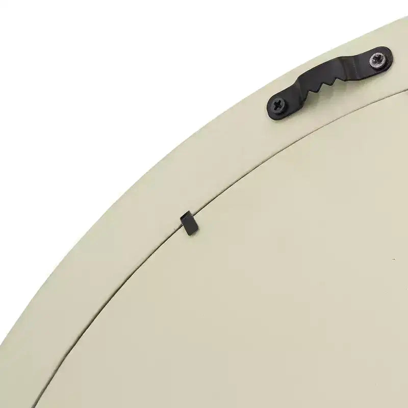Miroir Mural Rond en Bois de Mangue de 20 Pouces