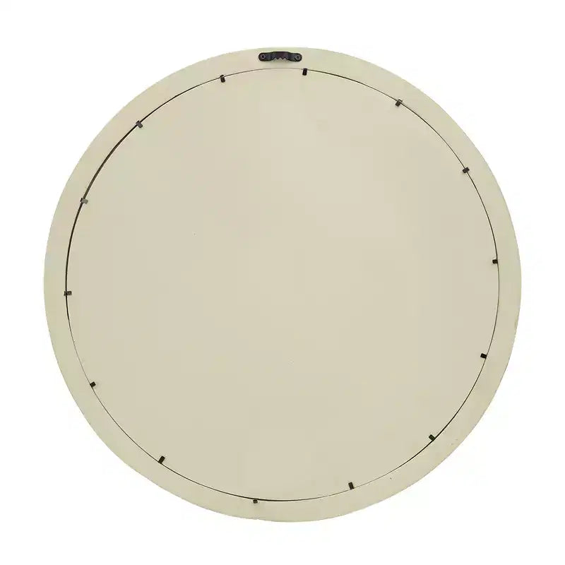 Miroir Mural Rond en Bois de Mangue de 20 Pouces