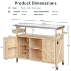 Chariot de barbecue portable avec rangement, table de préparation de barbecue en PEHD étanche avec plateau en acier inoxydable 304, utilisation par tous les temps, chariot de camping avec roues