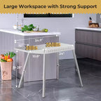Gril et table de préparation pliables portables avec roulettes, support de barbecue en acier inoxydable pour le camping, les pique-niques et la cuisine en plein air, chariot de salle à manger roulant