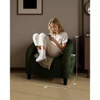 Fauteuils d'appoint (lot de 2) - Fauteuils club confortables, fauteuils baquet rembourrés avec accoudoirs et pieds solides pour salon, chambre, bureau, salle d'attente
