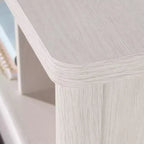 Tête de lit bibliothèque en bois moderne GDFStudio Tetsuya pour lit double/grand lit avec compartiment de rangement spacieux