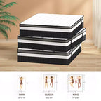 Matelas Queen en boîte 14 pouces, mousse à mémoire de forme au gel et ressorts ensachés, matelas hybride mi-ferme, soutien dorsal et isolation des mouvements, lit rafraîchissant pour les personnes dormant sur le côté