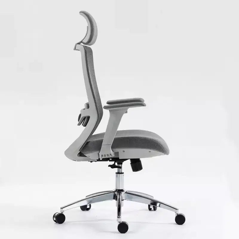 Chaise de bureau ergonomique TUYOHW avec dossier haut en maille, inclinable à 120° et pivotante à 360°, chaise d'ordinateur à base en nylon avec roulettes, hauteur réglable