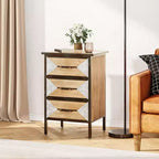 Meuble de rangement moderne en bois à 3 tiroirs, Console autonome, Organisateur polyvalent pour Entrée, Chambre, Couloir et plus