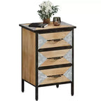 Meuble de rangement moderne en bois à 3 tiroirs, Console autonome, Organisateur polyvalent pour Entrée, Chambre, Couloir et plus