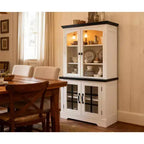 Buffet de cuisine Acekool avec portes vitrées, prise de courant intégrée, pour garde-manger