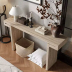 TUYOHW 60IN Table Console Rustique de Ferme, Table d'entrée Étroite avec Finition Bois Vieilli, Table d'Appoint pour Canapé, Salon, Couloir