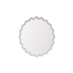 GDFStudio Ning Miroir Mural Rond à Bord Ondulé Moderne