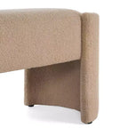 Banc ottoman, Pouf rembourré minimaliste avec cadre en bois, Banc de bout de lit/d'entrée/de chambre à coucher/de salon/de bureau à domicile