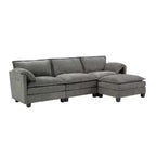 Canapé nuage 3 places moderne du milieu du siècle avec coussins double épaisseur, canapé rembourré confortable pour salon, chambre-Panipeachy