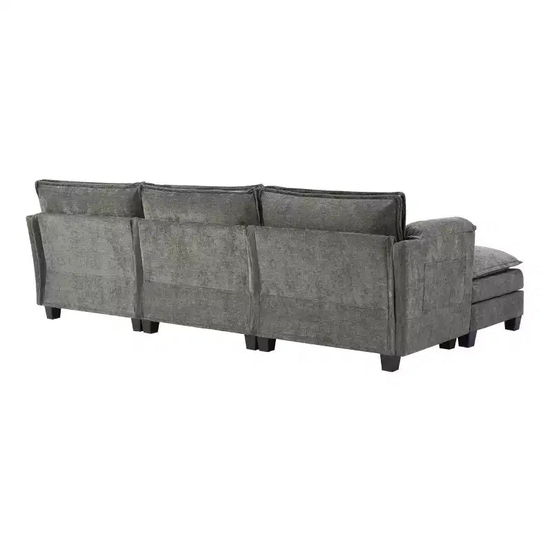 Canapé nuage 3 places moderne du milieu du siècle avec coussins double épaisseur, canapé rembourré confortable pour salon, chambre-Panipeachy