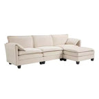 Canapé nuage 3 places moderne du milieu du siècle avec coussins double épaisseur, canapé rembourré confortable pour salon, chambre-Panipeachy