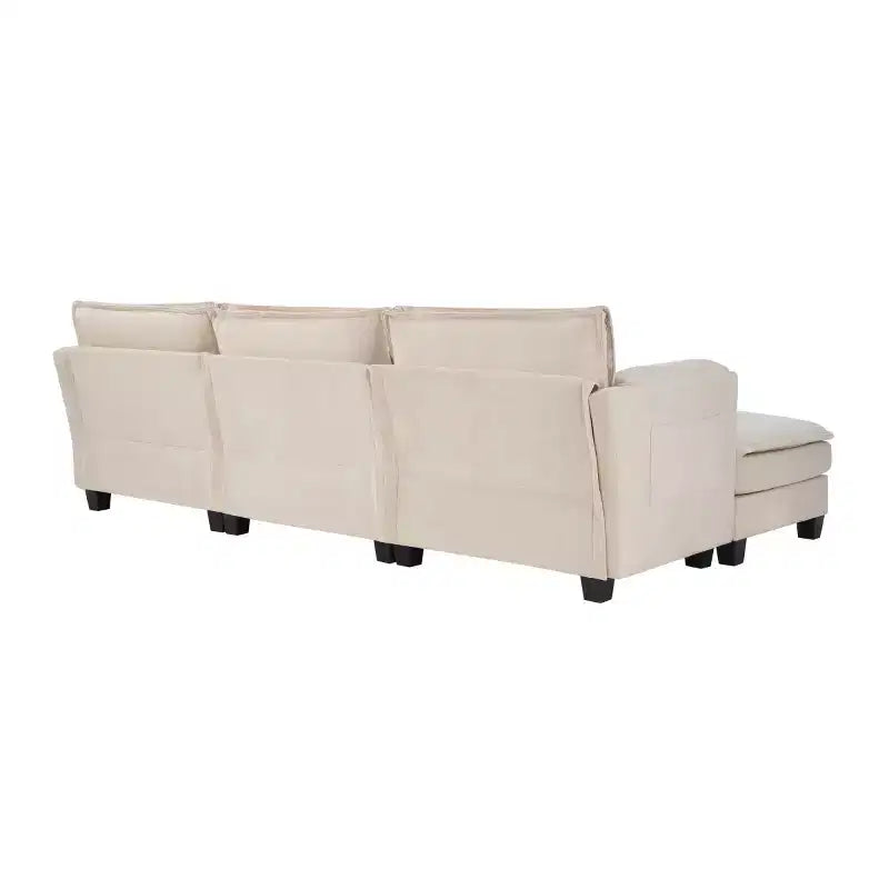 Canapé nuage 3 places moderne du milieu du siècle avec coussins double épaisseur, canapé rembourré confortable pour salon, chambre-Panipeachy