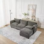 Canapé nuage 3 places moderne du milieu du siècle avec coussins double épaisseur, canapé rembourré confortable pour salon, chambre-Panipeachy