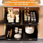 Tiroirs coulissants pour armoires, tiroirs extractibles, panier de rangement organisateur sous évier pour l'organisation des placards de cuisine et de bureau à domicile.