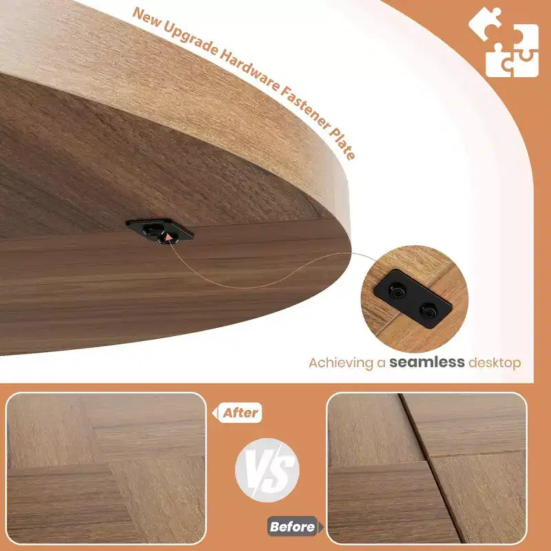 Table à manger ronde pour 4-6 personnes - Table de cuisine circulaire de 120 cm avec base sur pied solide, meubles de salle à manger pour petits espaces dans le salon