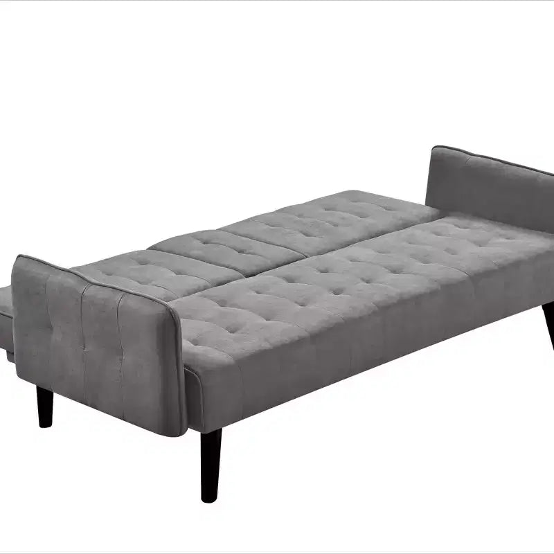 Canapé-lit Whisen 72, dossier pliant convertible en lit double avec porte-gobelet et tablette escamotable
