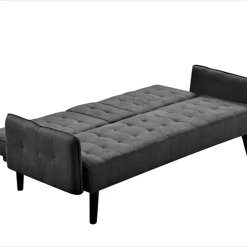 Canapé-lit Whisen 72, dossier pliant convertible en lit double avec porte-gobelet et tablette escamotable