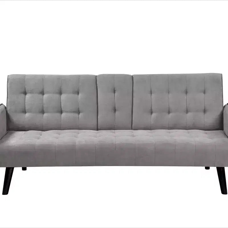Canapé-lit Whisen 72, dossier pliant convertible en lit double avec porte-gobelet et tablette escamotable