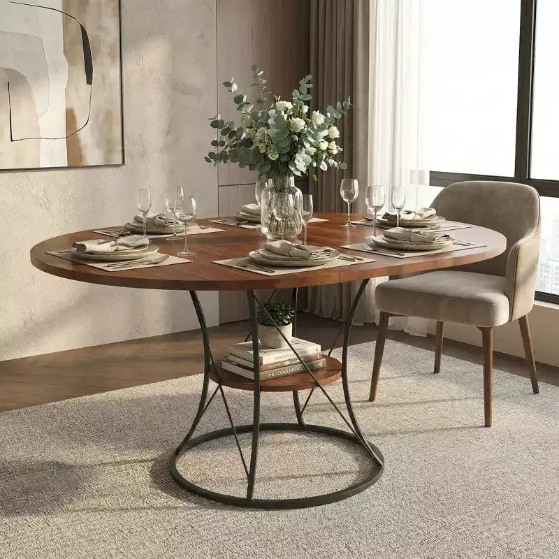 Table d'appoint moderne avec tiroir - Table de chevet pour chambre et salon, MDF aspect bois rustique et plateau en verre trempé, table d'appoint de style industriel