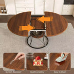 Table d'appoint moderne avec tiroir - Table de chevet pour chambre et salon, MDF aspect bois rustique et plateau en verre trempé, table d'appoint de style industriel