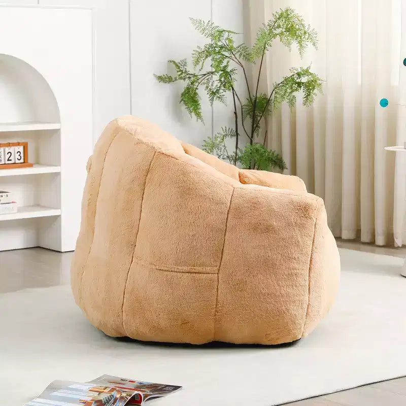 Fauteuil poire, fauteuil poire avec accoudoirs rembourré en mousse haute densité, canapé paresseux confortable, fauteuil poire pour adultes dans le salon