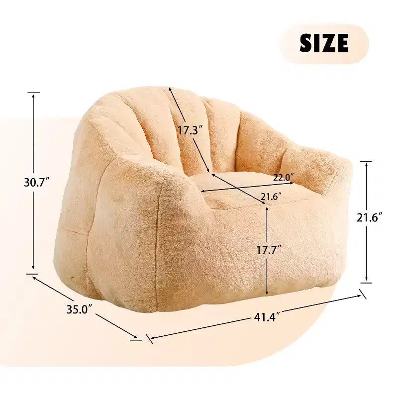 Fauteuil poire, fauteuil poire avec accoudoirs rembourré en mousse haute densité, canapé paresseux confortable, fauteuil poire pour adultes dans le salon