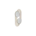 Miroir mural d'appoint contemporain Warrenley Signature Design by Ashley avec cadre doré