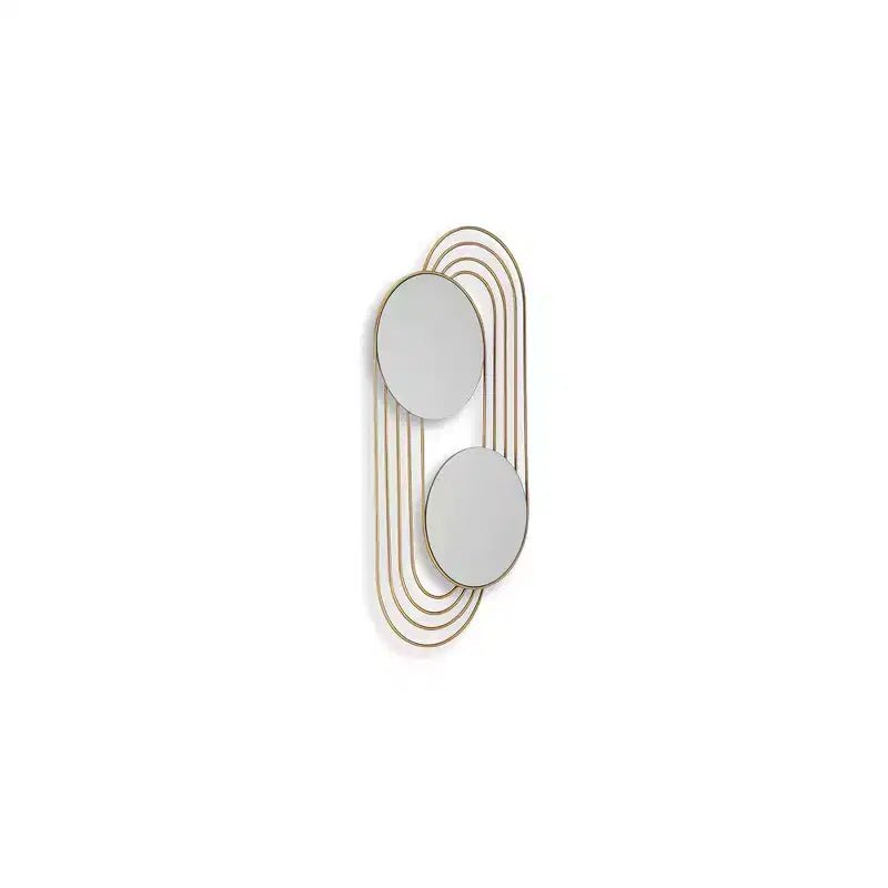 Miroir mural d'appoint contemporain Warrenley Signature Design by Ashley avec cadre doré