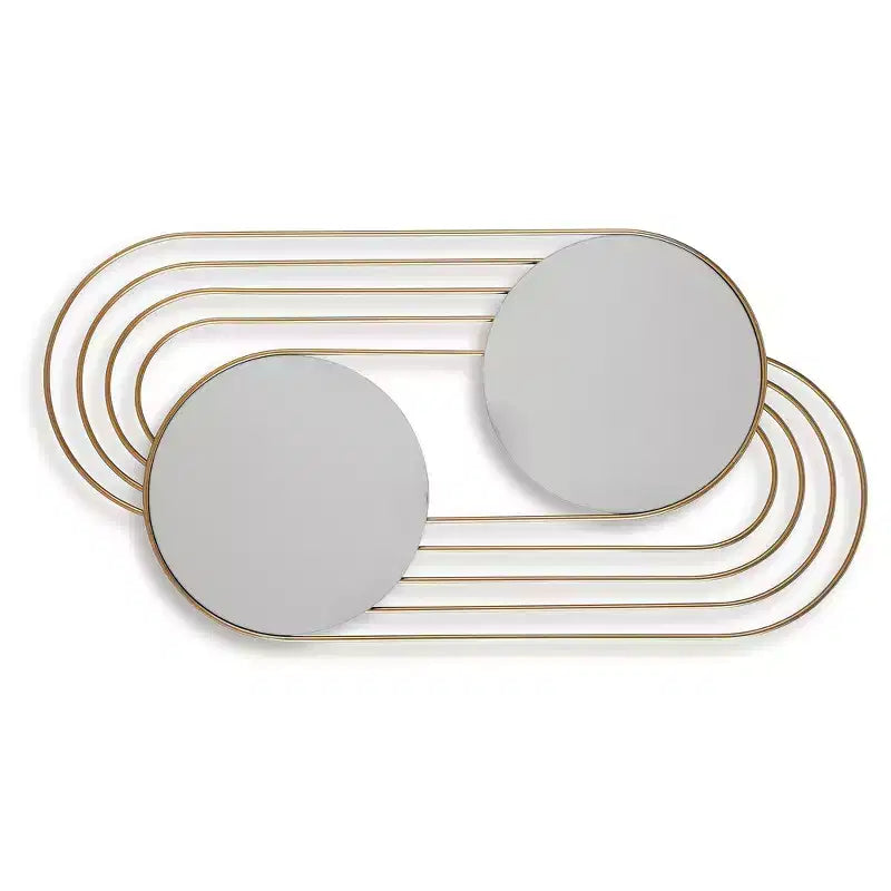 Miroir mural d'appoint contemporain Warrenley Signature Design by Ashley avec cadre doré