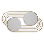 Miroir mural d'appoint contemporain Warrenley Signature Design by Ashley avec cadre doré