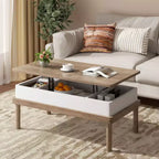 Celebalcony Coffee Table, Lift Top Coffee Center Table with Hidden Compartment, Rising Tabletop Dining Table, for Living Room, Office Home