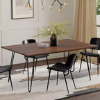Table à manger rectangulaire industrielle Moreno 66 x 40 pouces