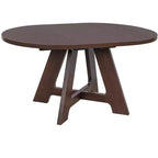 Ensemble table de salle à manger ronde extensible de style ferme pour 4, avec rallonge amovible et 4 chaises de salle à manger rembourrées
