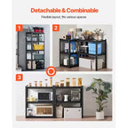 Étagères de rangement VEVOR, 907 kg, 5 niveaux, 45,7 P x 81,3 L x 182,9 H cm, étagères métalliques réglables noires pour garage, cellier, etc.