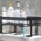 Étagère de Rangement Au-dessus des Toilettes Sans Perçage, Organiseur de Salle de Bain Gain de Place avec Support en Acier Carbone à 12 Niveaux pour Derrière le Réservoir des Toilettes
