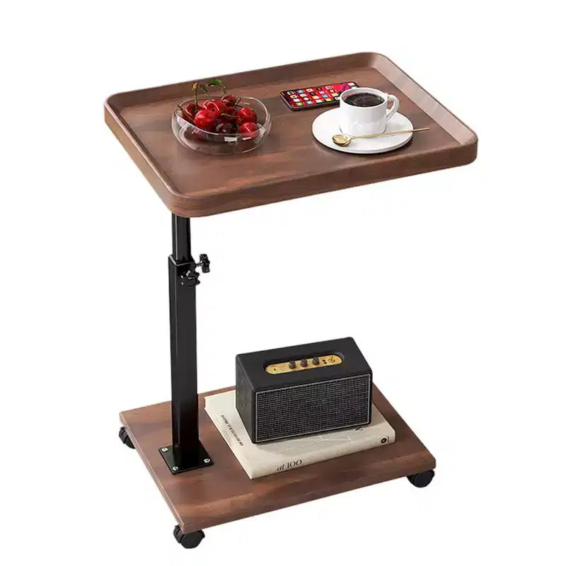 C-Shaped End Table  360 Swivel TV Tray, Adjustable Height (18-24), Set of 1  Perfect for Small Spaces & Couches
