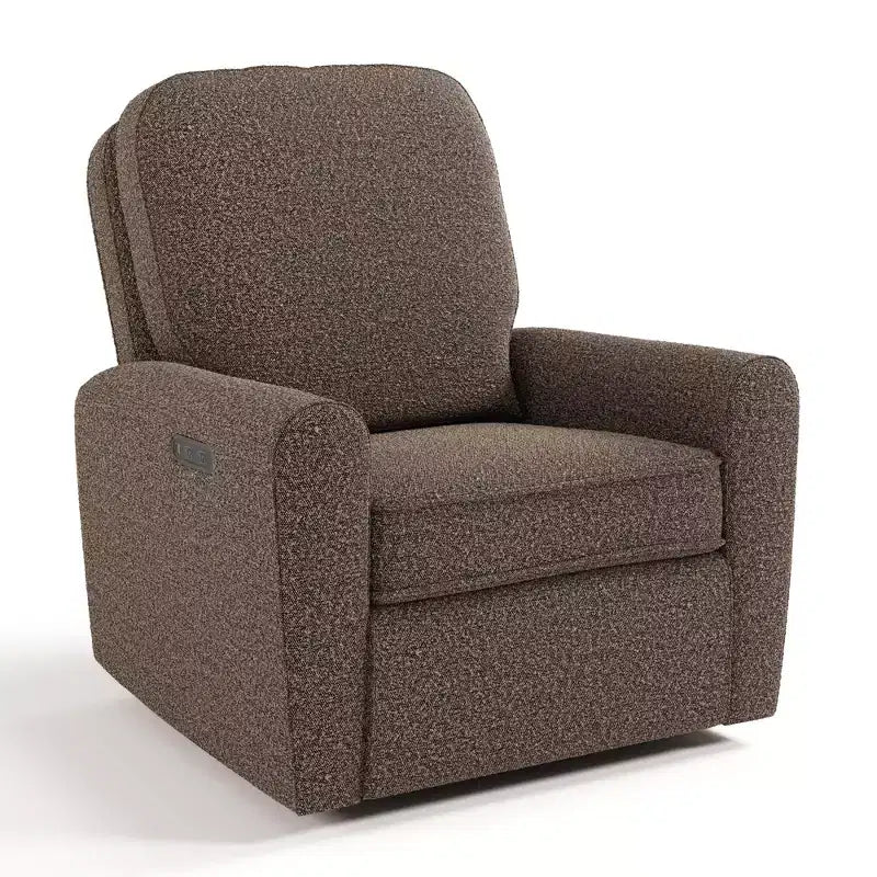 Fauteuil inclinable, pivotant et coulissant électrique de luxe Amalfi de Storkcraft avec double port de chargement USB