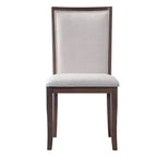 Ensemble de salle à manger Whisen 5 pièces style ferme avec table ronde extensible et 4 chaises tapissées