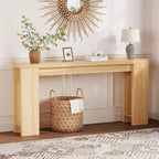 Console de ferme 70,9 pouces de long, table d'appoint rectangulaire étroite en bois pour la maison et le bureau, montage facile