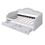 Lit de repos Luxystar tapissé en velours avec 2 tiroirs