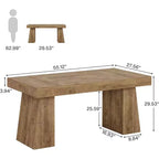 Bureau de direction, bureau d'ordinateur moderne en bois, poste de travail