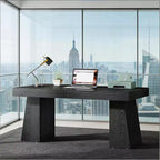 Bureau de direction, bureau d'ordinateur moderne en bois, poste de travail