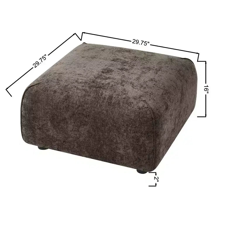 Fauteuil d'appoint rembourré avec pouf Lazy Single Sofa Lounge Chair Fauteuil de loisirs rembourré doux - ModernLuxe