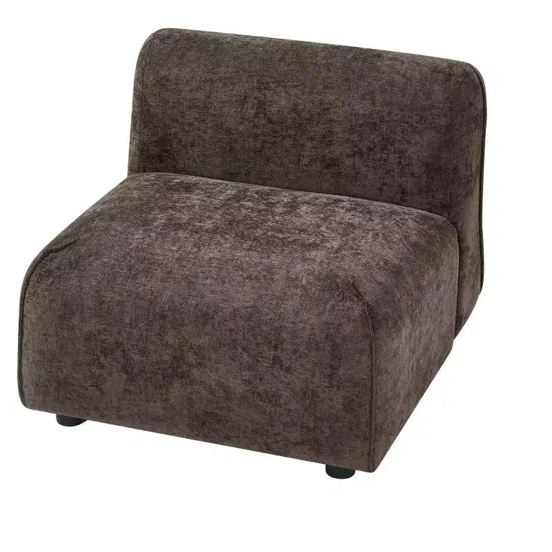 Fauteuil d'appoint rembourré avec pouf Lazy Single Sofa Lounge Chair Fauteuil de loisirs rembourré doux - ModernLuxe