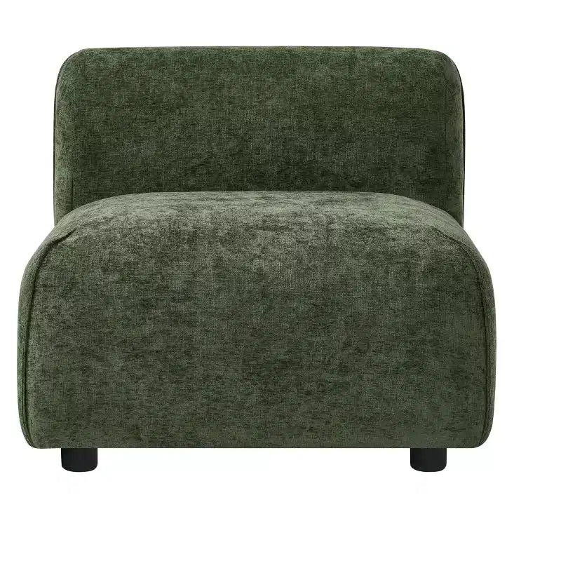 Fauteuil d'appoint rembourré avec pouf Lazy Single Sofa Lounge Chair Fauteuil de loisirs rembourré doux - ModernLuxe